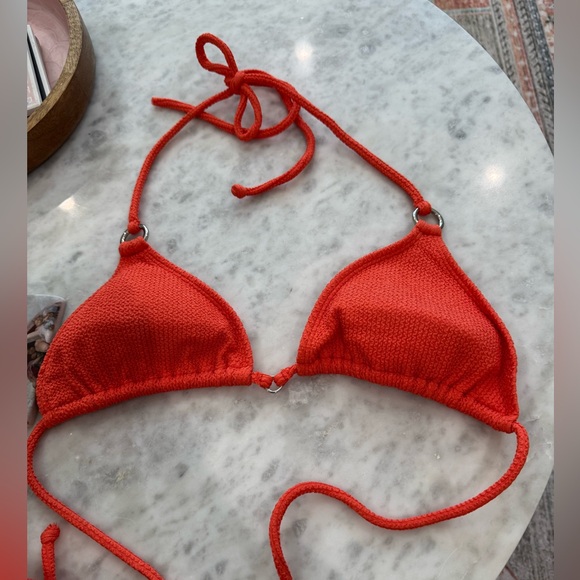 Knight Swim Papaya Crinkle Bikini Set - Picture 5 of 12
